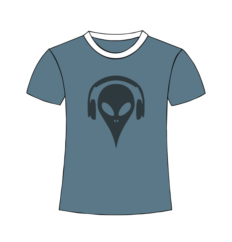 Alien Shirt grau Online Shop
