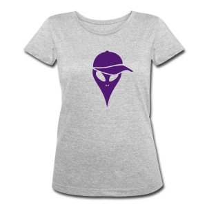 Frauen T-Shirts Lila Top Design Style Alien für Frauen Cool Shop