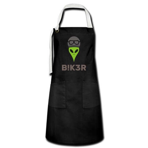Biker Alien Shop Black Apron