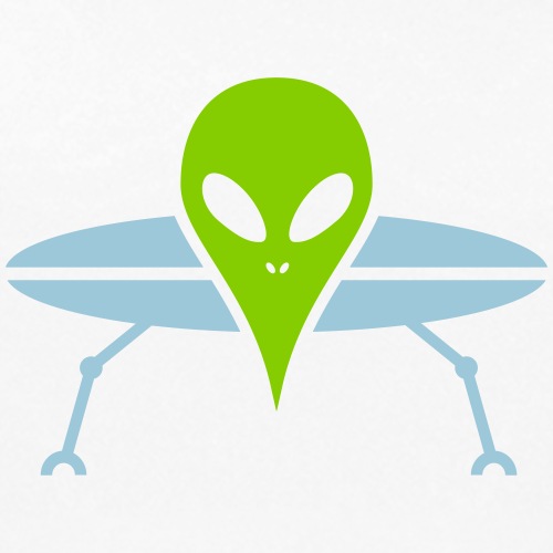Weiß Shop Aliens UFO & UAP Design Kollektion Weißfarbig