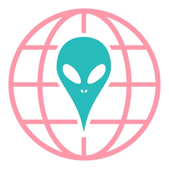 Alien Pullover kaufen Motive Design Style Shop Pink Retro 80er Planet