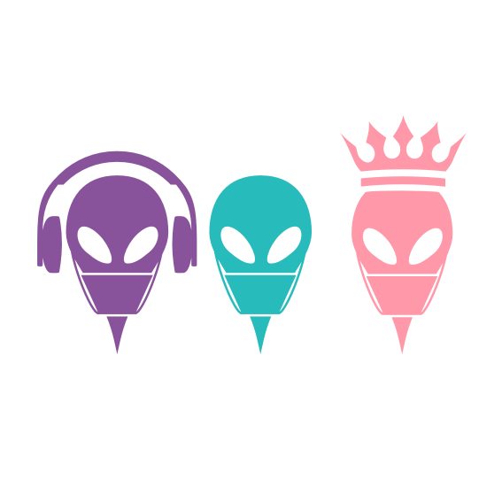 Alien Pullover kaufen Motive Design Style Shop Pink Retro 80er Maske