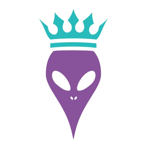 Alien Pullover kaufen Motive Design Style Shop Pink Retro 80er König mit Krone