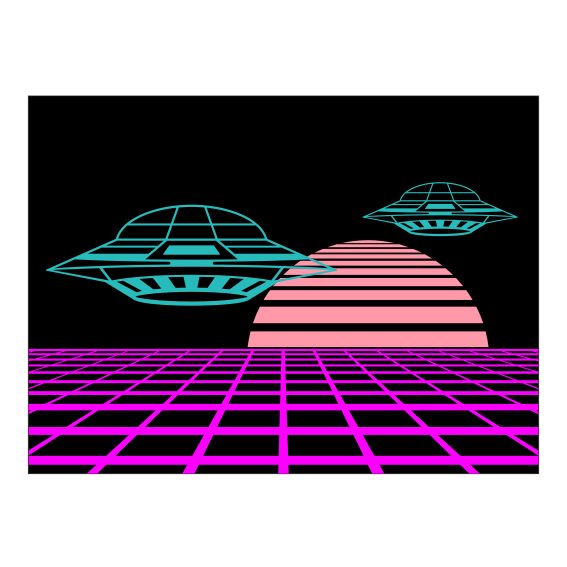 Alien T-Shirt kaufen im Shop Motive und Charaktere Designs Styles Retro Style UFOs