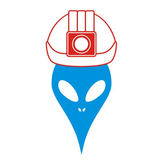 Alien Caps und Mützen Motive Design Style Aliens und UFOs Shop Handwerker Baustelle Arbeiter