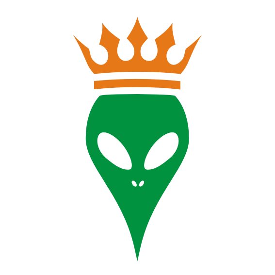 Alien Tasche Beutel Rucksack Motive Design Style Aliens und UFOs Shop König mit Krone